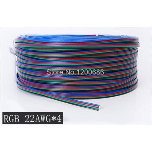 4Pin 4-Pin RGB LED Extension Wire Connector Cable 22 awg Wire Connector Cable For 3528 5050 LED Strip