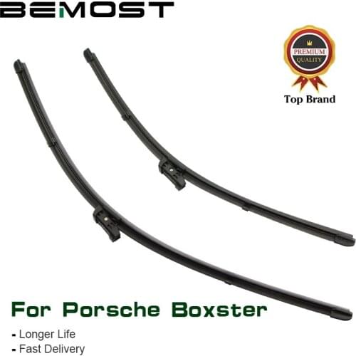 BEMOST Car Windscreen Wiper Blades For Porsche For Boxster 986 987 981 Fit Hook/Push Button Arm Model Year From 1996 To 2017