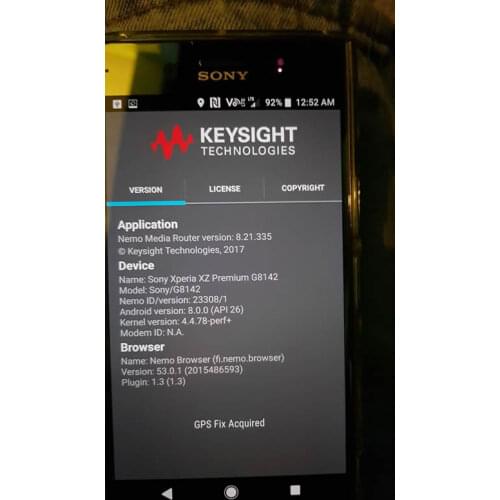 Free shipping DHL+ XZP G8142 nemo handy + VOLTE+ 4x4MIMO + 256QAM+3CC+4CC Testing