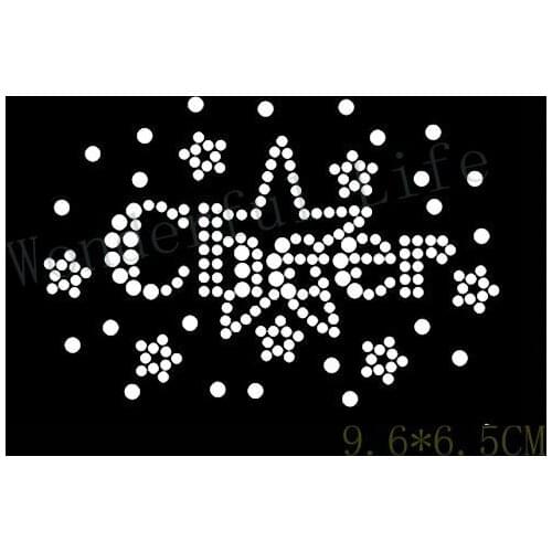 Free shipping cheer star IRON ON RHINESTONE TRANSFER