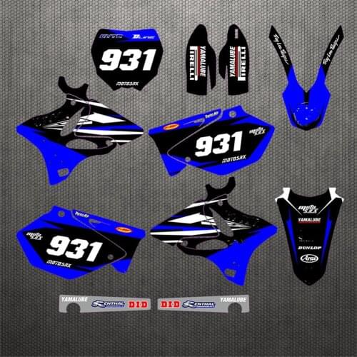 Free Custom YZ 250/125 Graphics BACKGROUNDS DECALS STICKERS For YAMAHA YZ125 YZ250 2002 2003-2008 2009 2010 2011 2012 2013 2014