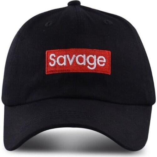 New Savage Embroidery Baseball Cap Men Dad Hat Cotton Bone Women Snapback Caps Hip Hop Sun Fashion Style Outdoor Sports Cap