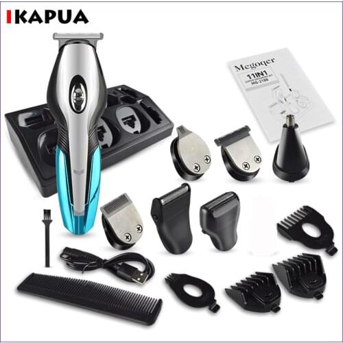 6 in 1 Electric Hair Clipper profession Digital Hair Trimmer beard Rechargeable For men Haircut Shaving Barber Shop Rechargeable