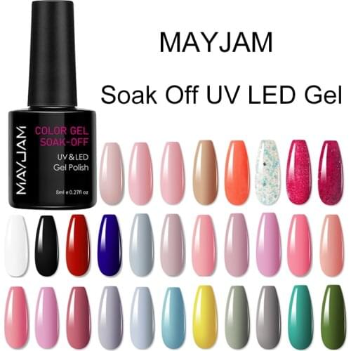 Gel Nail Polish All For Manicure Nails Semi-permanent Varnish Soak Off UV LED Lacquer Base Top Coat Gel Varnishes DIY Nail Art