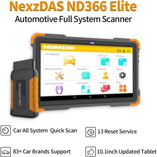 Humzor NexzDAS Pro OBD2 Car Scanner Diagnostic Tool for ABS Airbag SAS Oil DPF EPB Reset IMMO TPMS Automotive Scanner PK Nexpeak