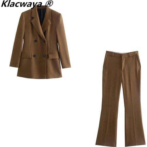 Женские брючные костюмы двойка Klacwaya China At AliExpress