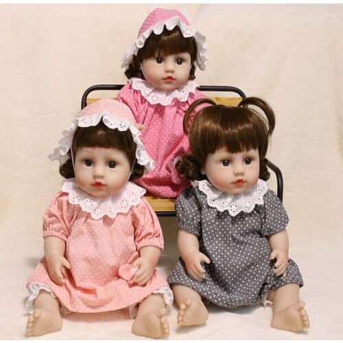 JINGXIN Princess 45cm Reborn Bebe Doll Full Silicone Reborn Dolls Bath Play lifelike Real Baby Toy No Function Girl Gift Toy