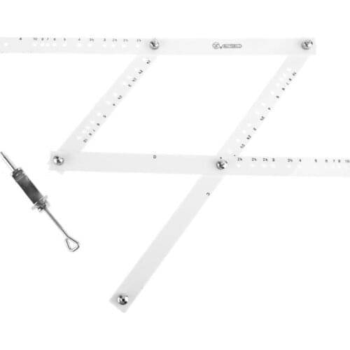 34cm Scale Drawing Ruler Artist Pantograph Folding Ruler Reducer Enlarger Tool Art Craft For Office School Supplies