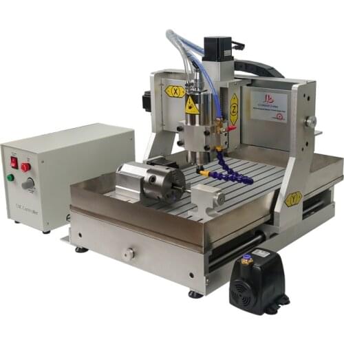 LY Metal Engraving Machine CNC 6040 Aluminum Drilling Wood Router 2.2kw Ball Screw Mach3 with Water Tank