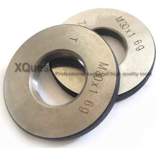 2pcs Metric thread ring gauge gauges set 6g M30 M30X3.5 M30X3 M30X2 M30X1.5 M30X1 M30X0.75 go nogo T Z Fine screw thread gage