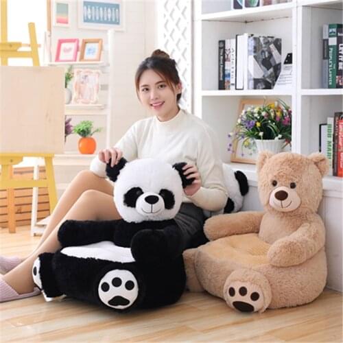 Cute teddy bear sofa panda unicorn peluche plush toy child sofa plush stuffed animals home decoration baby toys soft pillow gift