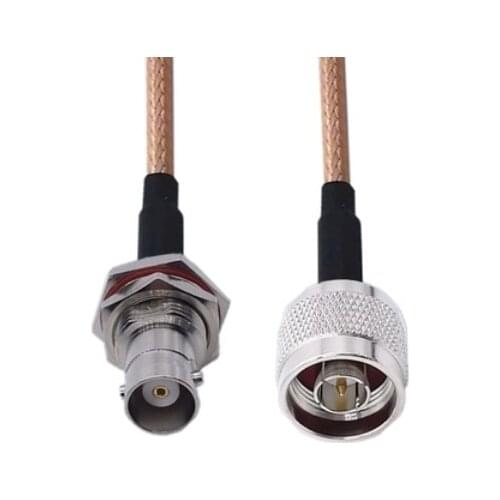 N Male to BNC Female Bulkhead Connector Pigtail Jumper RG316 Cable 50 ohm