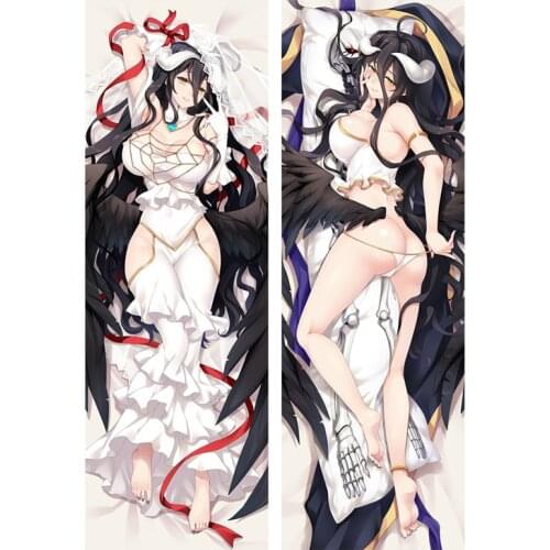 NEW Anime Fate Xoverlordes Albedo Pillow Covers Dakimakura Case 3D Double-sided Bedding Hugging Body Pillowcase Otaku Gifts