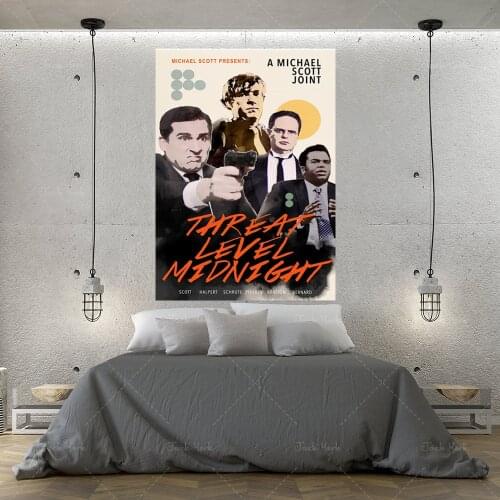 THE OFFICE- Threat Level Midnight-movie poster- the office art- the office poster- the office print- funny print- comedy poster