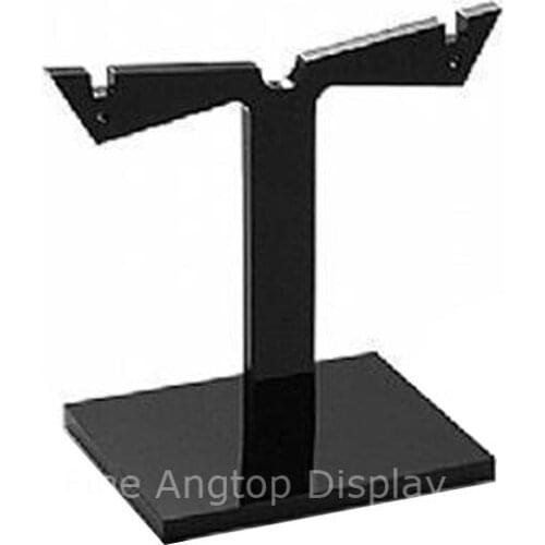 Wholesale Black Acrylic Stud Earring Jewelry Display Rack Stand Organizer Decoration Ornament Holder Hook Hanger Counter Show