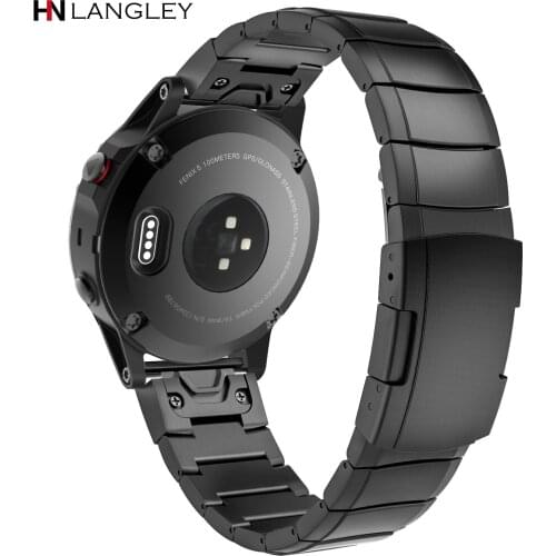 Quick Fit Watch Bands For Garmin Fenix 5/Fenix 3 HR Fenix 5S/5X Plus Stainless Steel Watch Band Strap for Forerunner 935