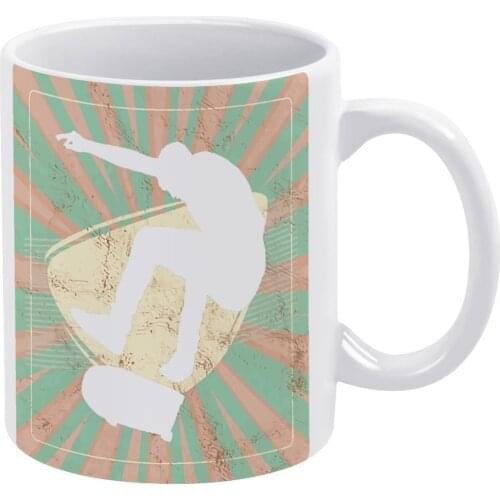 Skateboard 16 8222 Mug Porcelain Cereal Mug Creative Fashion Cups