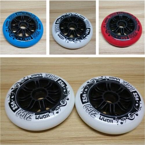 Advanced High Elastic Rebound 85A Speed Skates Wheel for Indoor Track Good Grip Inline Speed Skating Wheels 110mm 100mm 90mm