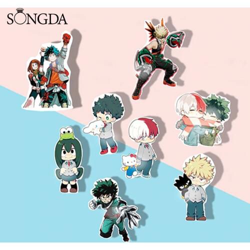 Japan Anime My Hero Academia Brooches Pins Acrylic Art Photo Cartoons Lapel Pin Brooch Resin Badge For Clothes Decoration Gifts