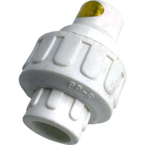 1pc 1/2" PPR Check Valve Shutoff Valve PPR Pipe Adapters Durable White
