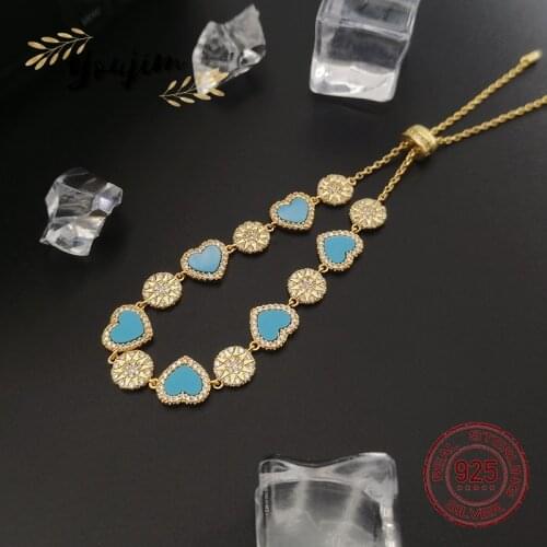 New luxury shiny zircon 925 silver love adjustable bracelet women noble and elegant fashion jewelry Monaco boutique gift