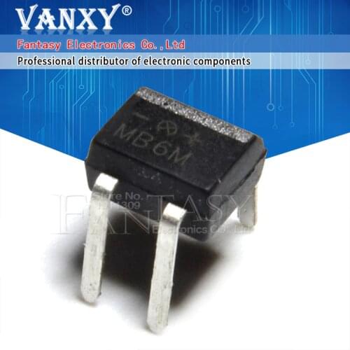 10pcs MB6M DIP-4 Bridge Rectifiers 600V 0.5A new original