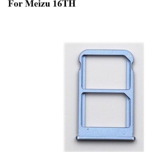 2PCS For Meizu 16TH M882Q New Tested Sim Card Holder Tray Card Slot For Meizu 16 Th Sim Card Holder Replacement Parts