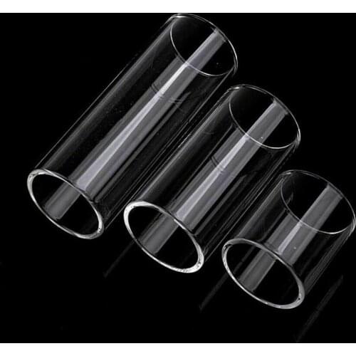 3Pcs Guitar Knuckle Slide Transparent Glass Tube Finger Protect Bottleneck Accessories for Acoustic Guitar