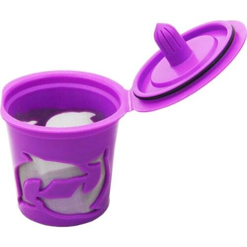 5 PCS New Purple Refillable Coffee Capsule Reusable K-cup Filter For Keurig1.0 & Keurig 2.0 Machine Homebrew Accessories Outdoor