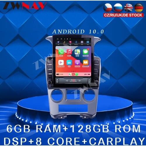 For KIA Caren 2007-2011 Android 10 Tesla style Car DVD Player GPS navigation Car Auto Radio Stereo Multimedia Player