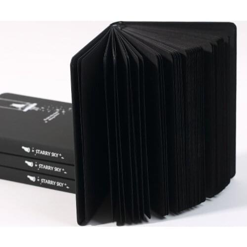 Starry Sky Notebook Sketchbook Drawing Black Inner Page Notepad Diary Paper Book Office School Gift Supplies