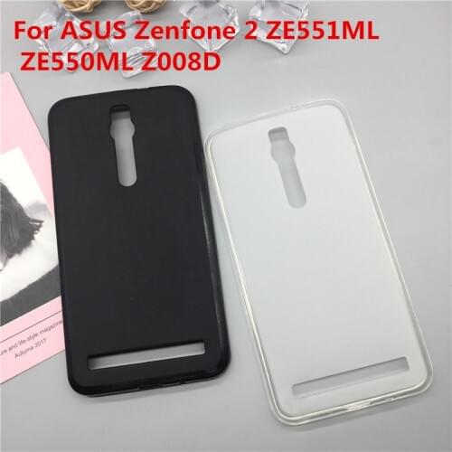 Original TPU Phone Case Covers For ASUS Zenfone 2 ZE551ML ZE550ML Z008D Z00AD Z00ADA Z00ADB Matte Soft Silicone Back Cover