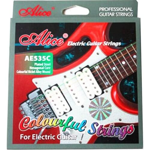 Alice AE535C Colorful Electric Guitar Strings Coated Steel strings Nickel Alloy Wound 0.09-0.42 inch
