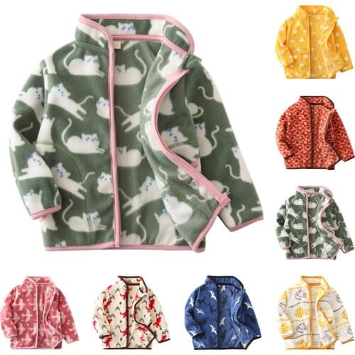 Baby Boys Girls Infant Coats Cute Cartoon Outfits Tops Fleece Warm Clothing Sweatshirt For Boy Girl Autumn Winter Tops Moletom