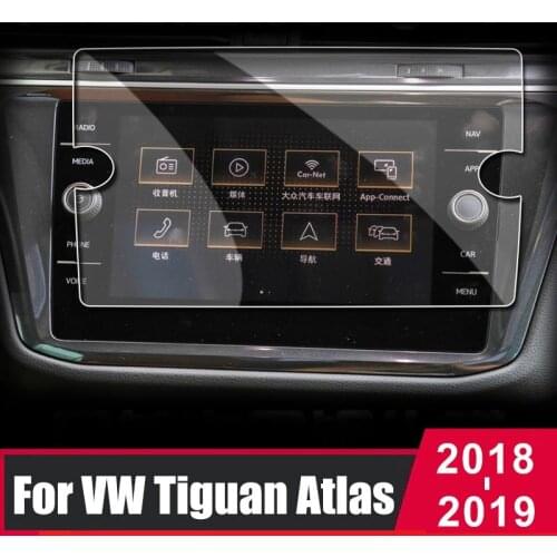 For Volkswagen VW Tiguan 2 MK2 Allspace Atlas 2018 2019 2020 Car GPS Navigation Screen Protector Film Touch Display Accessories