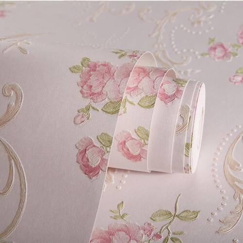 Floral European Wallpaper Roll For Walls 3d Mural Non-woven Wall Papers Home Decor For Living Room Bedroom Papel De Parede 3d