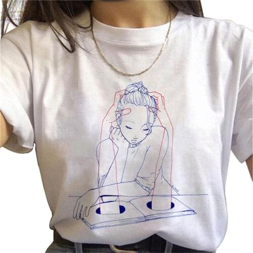 Harajuku Oversized T-Shirt Womens T Shirt That Girl Said To Me Print Spoof Personality Fashion Beautiful Short Sleeve Tshirt