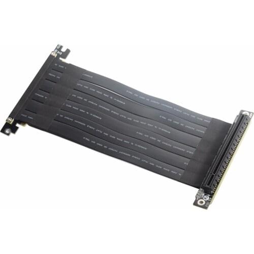 PCIE 3.0 Cable PCI-e x16 to 16x Extender Graphics Video Card Extension Cable Fold 90 Degree for ITX A4 Chassis Mini pc-case