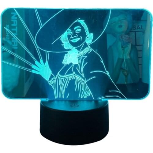 Creative 3D Illusion Night Light LED USB Picture Lamp Alcina Dimitrescu Nightlight Atmosphere Decor Kids Fans Gift APP Control