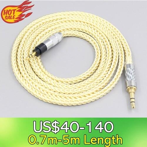 LN007649 8 Core Gold Plated + Palladium Silver OCC Cable For Sennheiser Urbanite XL On/Over Ear Earphone Headset Headphone