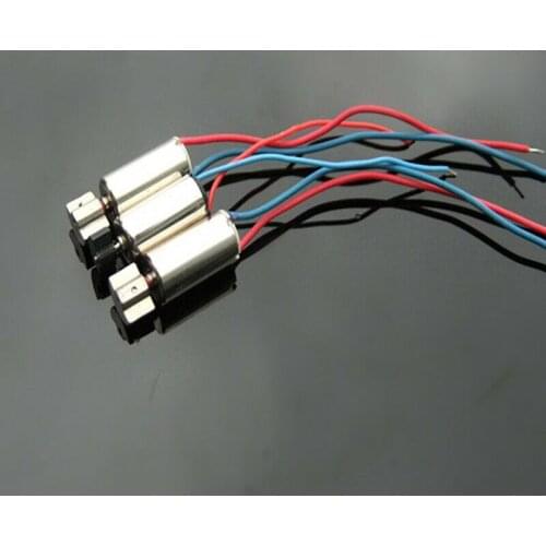 Micro Mini 6*10mm Vibration Motor Vibrator Electric DC 1.5V-4.5V 3V 3.7V Small 610 Coreless Motor DIY Massager Phone Toy Model