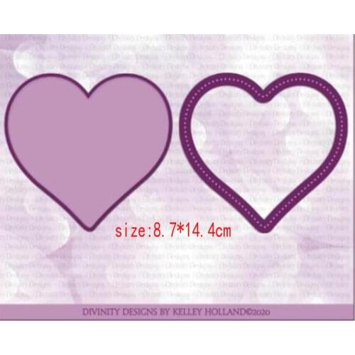 Sirius 2021 Heart-shaped photo framefestival Metal Cutting Dies Kits for DIY Craft Making Greeting Card Album Scrapbooking die