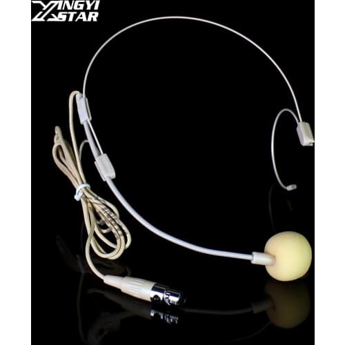 Invisible Mini XLR 3 Pin TA3F Dual Earhook Headset Microphone Mike For SAMSON Wireless Bodypack Transmitter UB7 UR7 PXD2 UT1 CT7