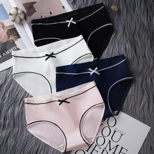 2020 New Young Women Panties Big Size Cotton Girls Briefs Teens Students Clothing For Girl