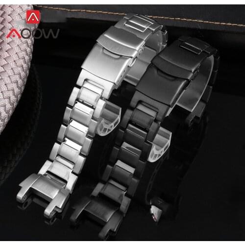 Solid Stainless Steel Strap Watchband for Casio G-SHOCK MTG-B1000 Men Replacement Band Belt Metal Refit Kit Free tools