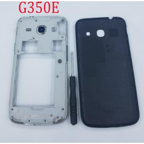 For Samsung Galaxy Core Plus G350 G350E Original Cell Phone Middle Frame Housing Chassis Case With Rear Battery Cover
