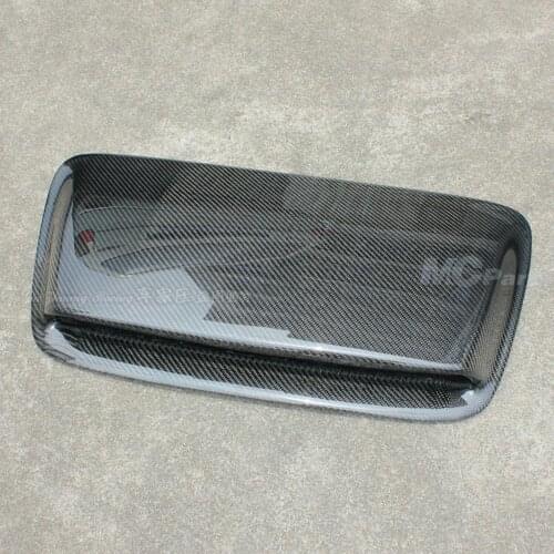 JDM Carbon Fiber Hood Vent Scoop Bonnet Insert Air Intake Ducts Cover For Subaru Impreza WRX STI GD GG Version 9TH 2006-2007