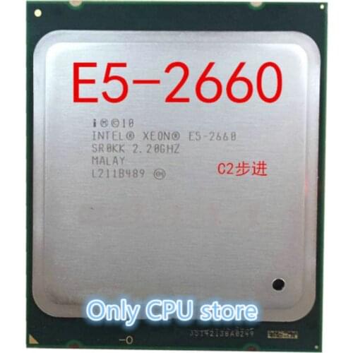 Free shipping E5-2660 CPU SR0KK 2.20GHz 8-core LGA2011 20MB cache 95W E5 2660 Processor b
