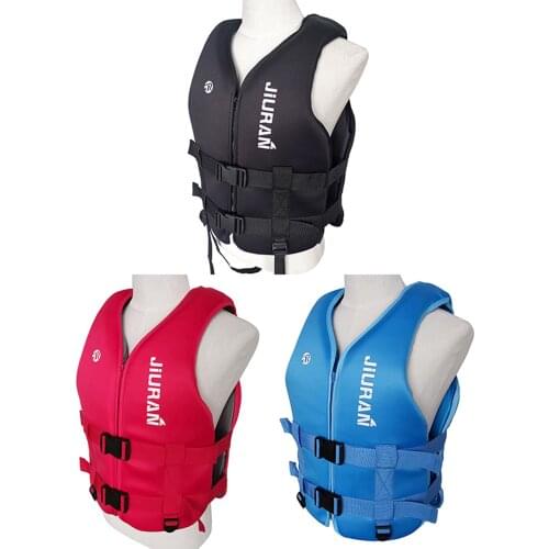 Adults Life Jacket Neoprene Safety Life Vest Water Sports Fishing Water Ski Vest Kayaking Boating Swimming Drifting Safety Vest