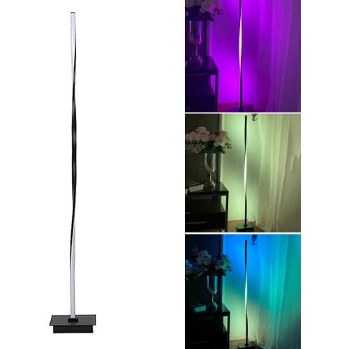 LED Floor Lamp RGB Remote Control Bedside Corner Standing Pole Lamp for Home Decor